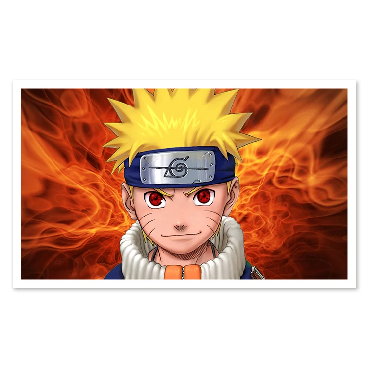
3d Lenticular Anime Poster Naruto Flip Anime Design Poster For Home &Office Decoration 