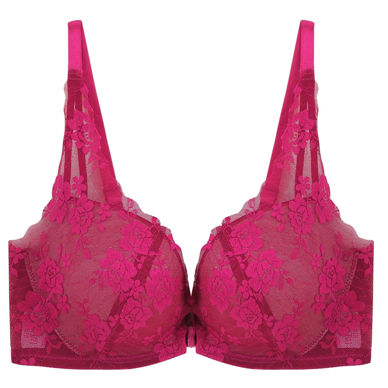 Новый дизайн для женщин сексуальная девушка спереди открытие бюстгальтер телесного цвета кружево нейлон 36 размер бюстгальтера с