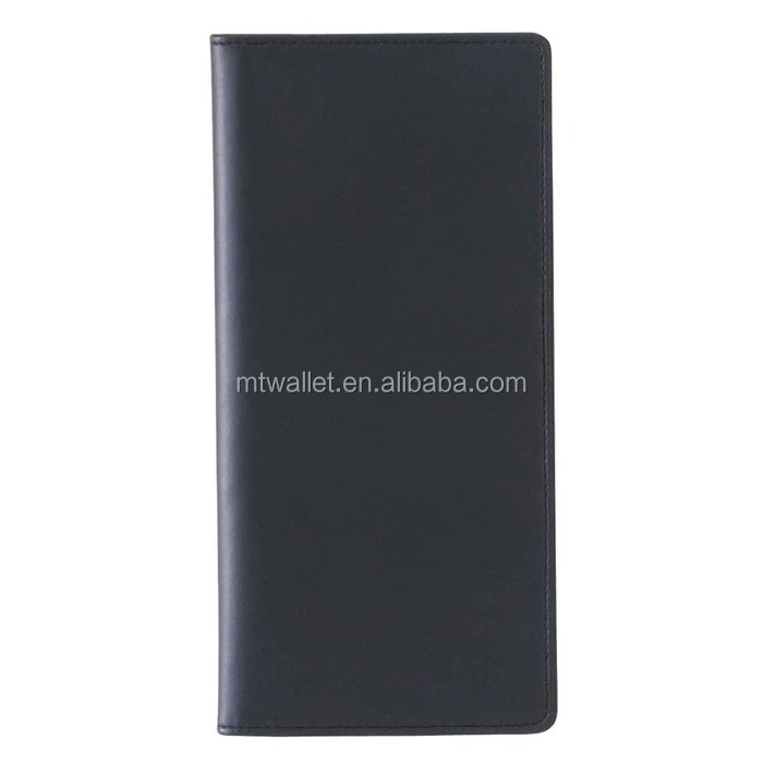 2015 newly popular brown and black color vertical wholesale travel organizer wallet