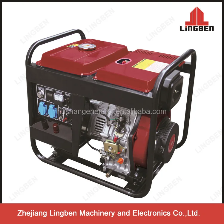 Lingben 5kw дизель сварочный генератор для