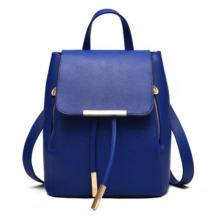 
Twelve Color Wholesale Custom Girls and Women Leather Backpack 