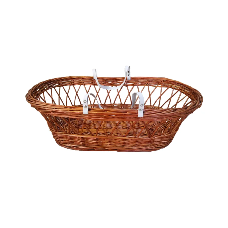 Hot Baby Crib Wholesale Baby Cradle Swing Portable Baby Basket Solid Wood Rattan moses basket