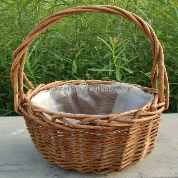 2016 new design cheap cane wicker baskets from linyi lucky hadicraft factory
