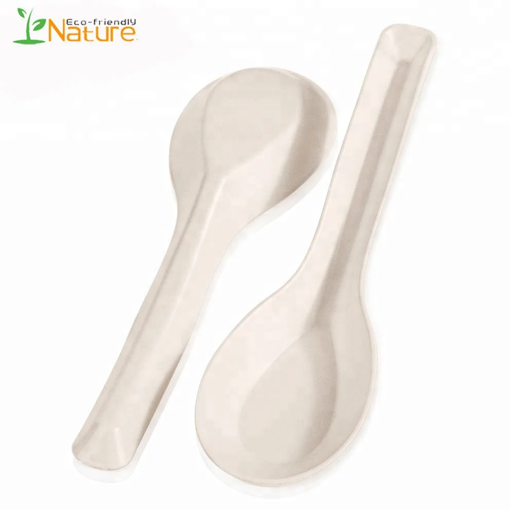 120MM disposable cutlery chinese biodegradable disposable corn starch soup spoon