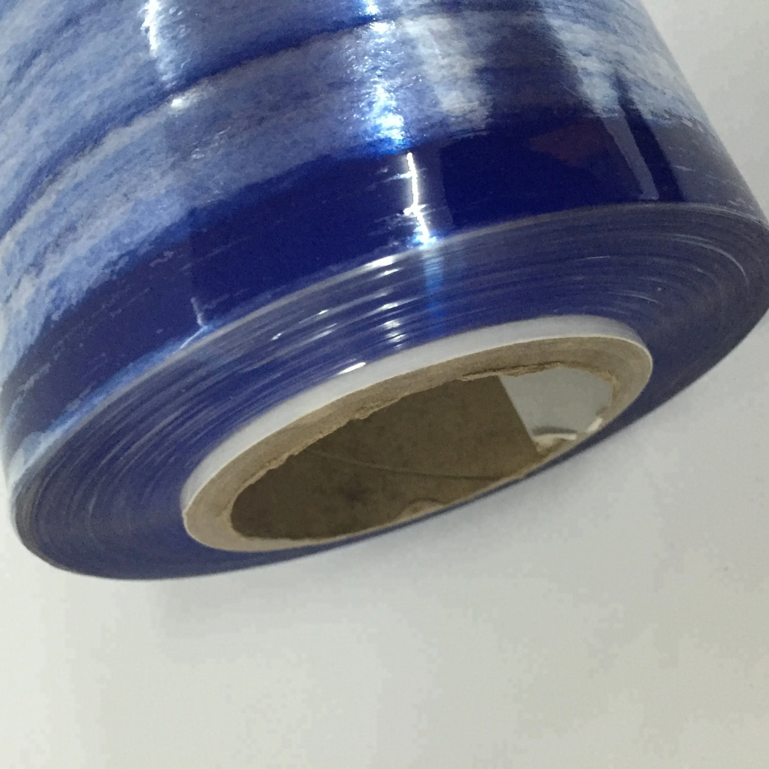 
0.05mm 2.6m transparent blue pvc stretch film packing film plastic PVC foil for packaging mattress sofa quilt chair trunk 