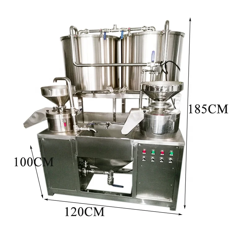industrial middle scale combined type soy milk maker/soya milk making machine