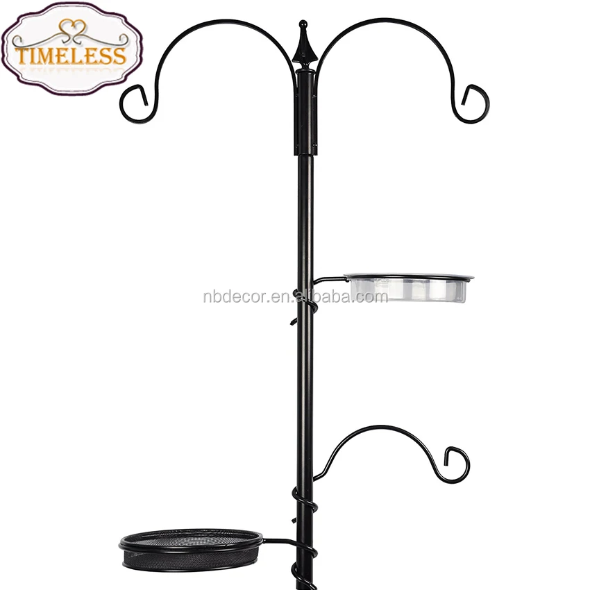 Hot sale new design wrought iron bird feeder station