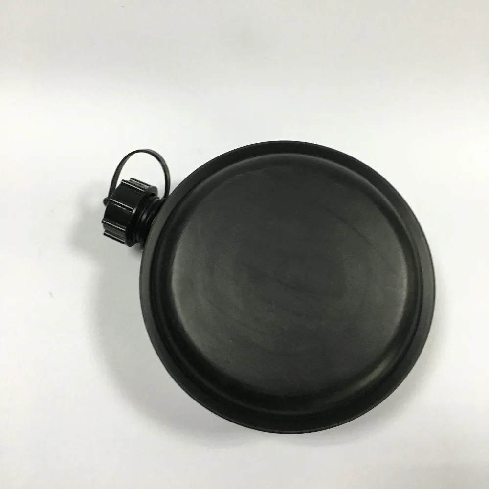 All back wholesale round canteen plastic water bottle with adjustable strap