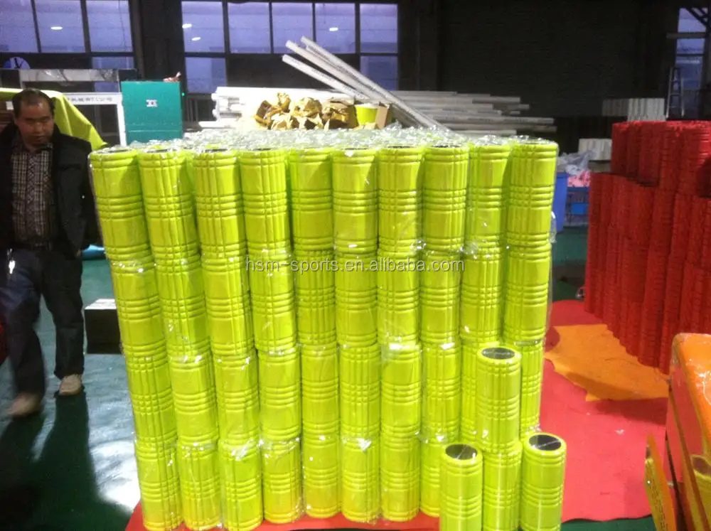 2018 Hot Great Quality High Density EVA Yoga Exercise Foam Roller Set With Massage Stick