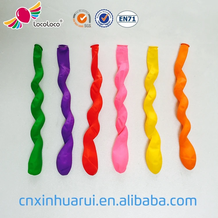 wholesale supply non toxic Latex twisting long spiral balloon wedding birthday party