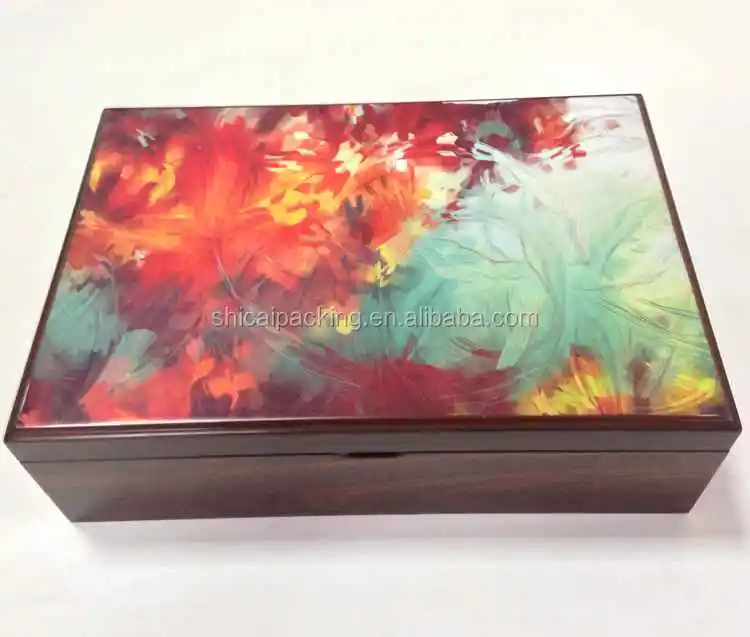 Handmade Matt Lacquered Gift Packaging Wooden Date Chocolate Box