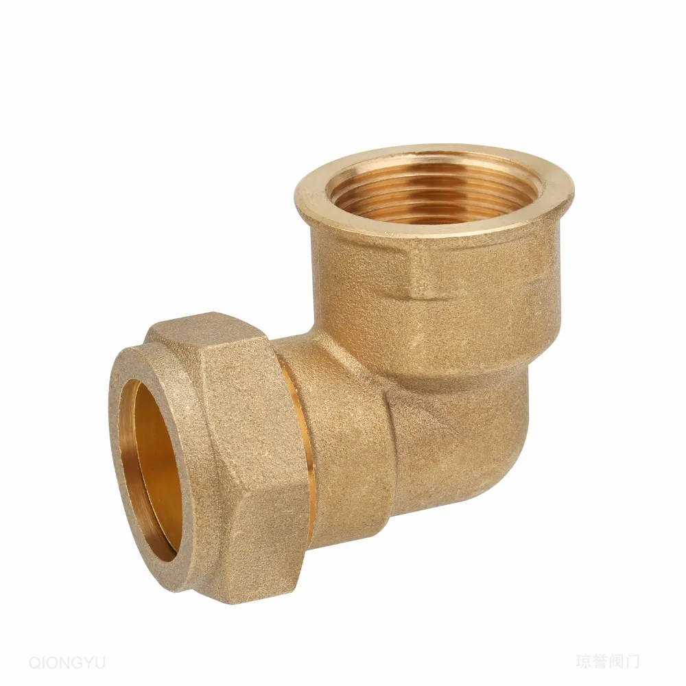 90 degree pipe  Compression Fittings Brass elbow fitting