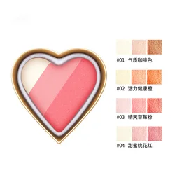 Индивидуальные Румяна теплый цвет сердце румяна