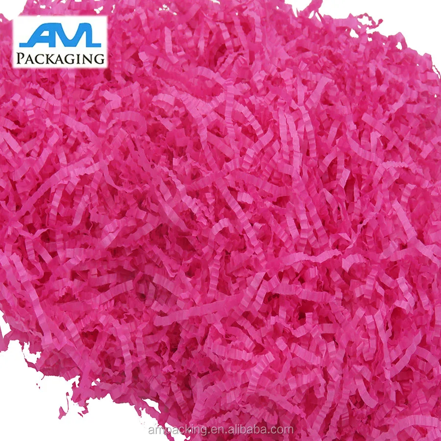 cosmetic gift packaging gift dyed color crinkle shredded tissue filler paper