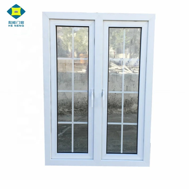 PVC  Casement Windows With Grills Design windows and doors casement windows