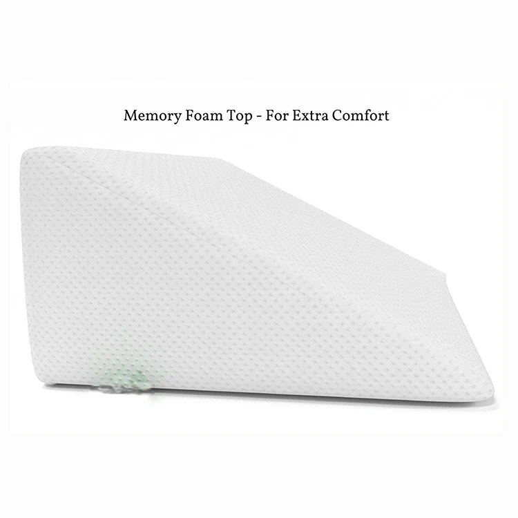 Triangle Wedge Support Memory Foam Pillow with Removeable Cover