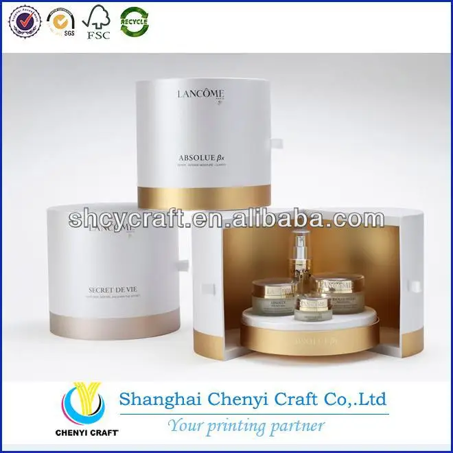 
cardboard round cosmetic packaging boxes wholesale 