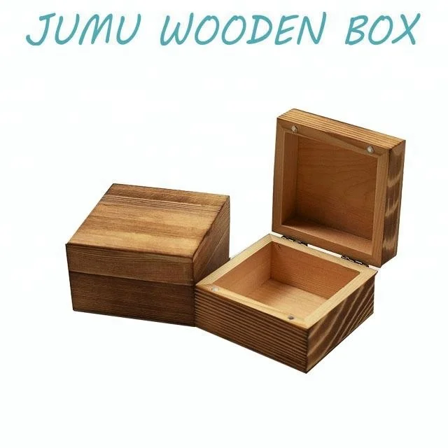 burned pine wood gift packaging box cheap price