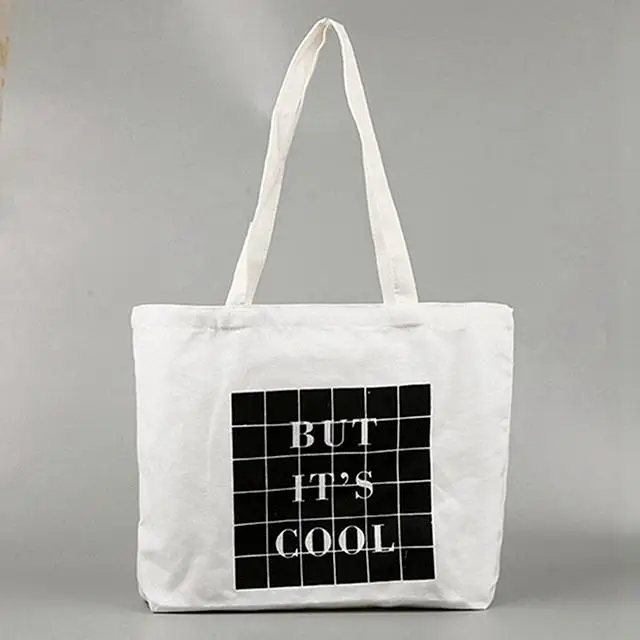 
Customize Eco 100% Cotton Organic Cotton Tote Bag With Neon Yellow String 