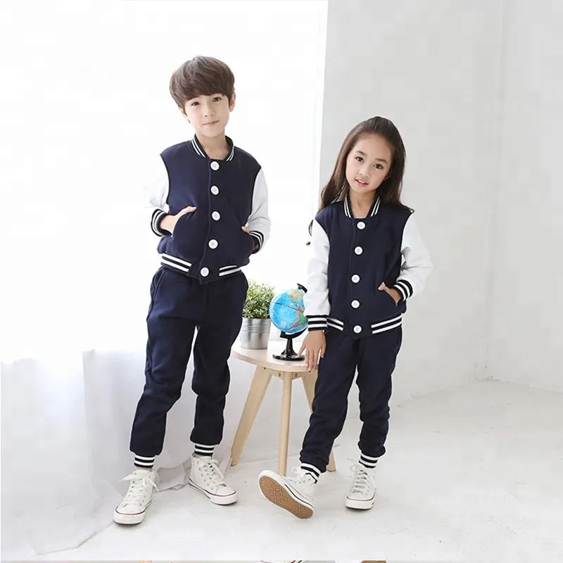 
School Uniform for Children Jackets OEM Designs Custom Primary School Uniform for Boys Girls Clothes 