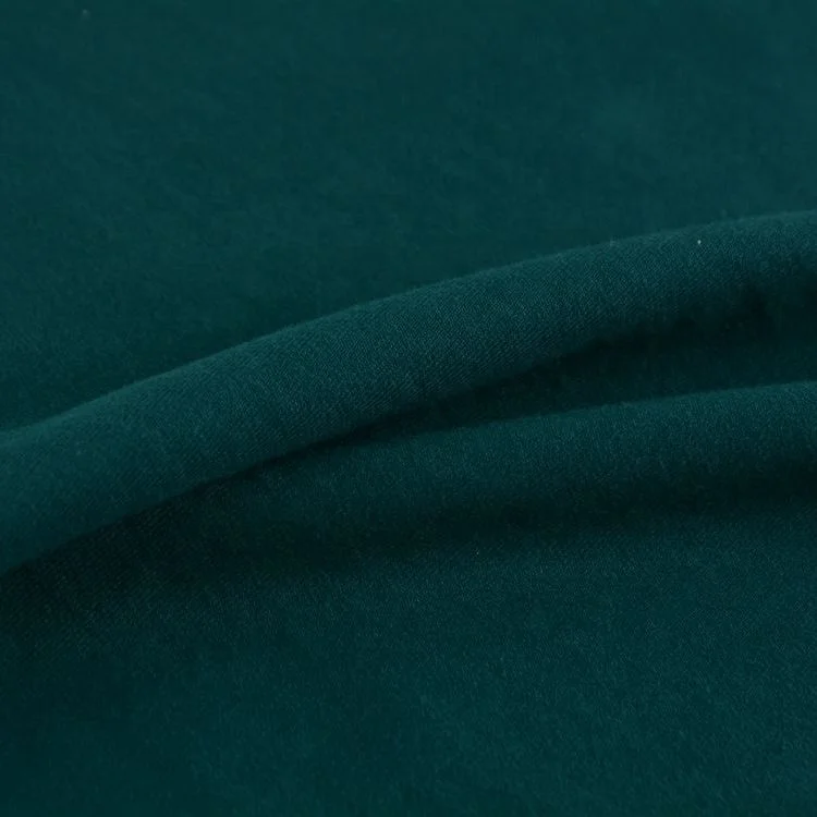 100% cotton plain dyed french terry knitted fabric for hoodie garments