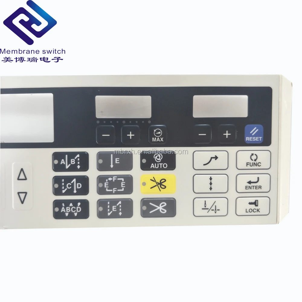 China diy screen printing self adhesive Lexan polycarbonate membrane keypad overlay