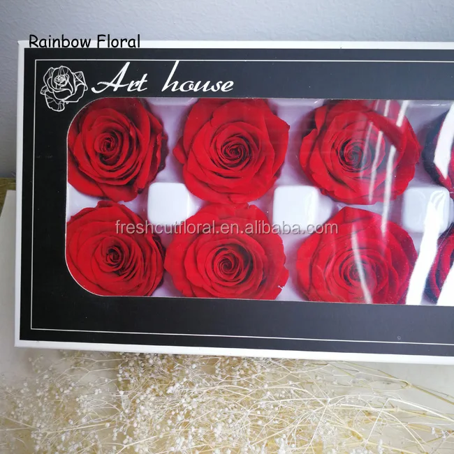 A grade preserved rose 4-5cm fresh and natural stabilized eternal rose flower on sale