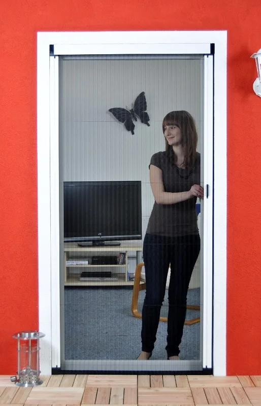 retractable slide pull insect flyscreen window door fly screen