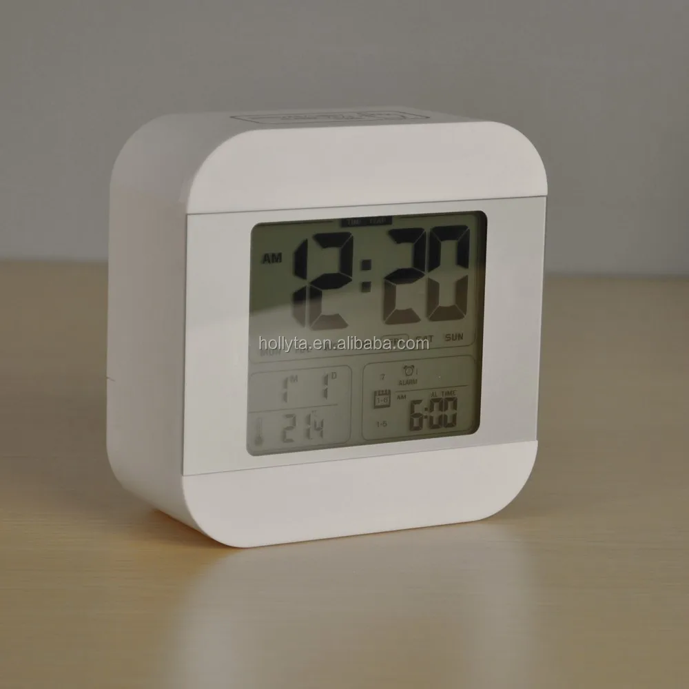 Цифровой говорящий будильник с функцией звонка в изящном дизайне