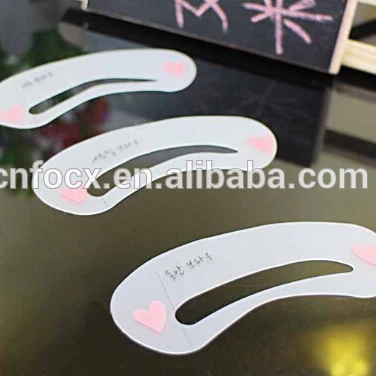 Eyebrow Drawing Card / eyebrow makeup tool / eyebrow template