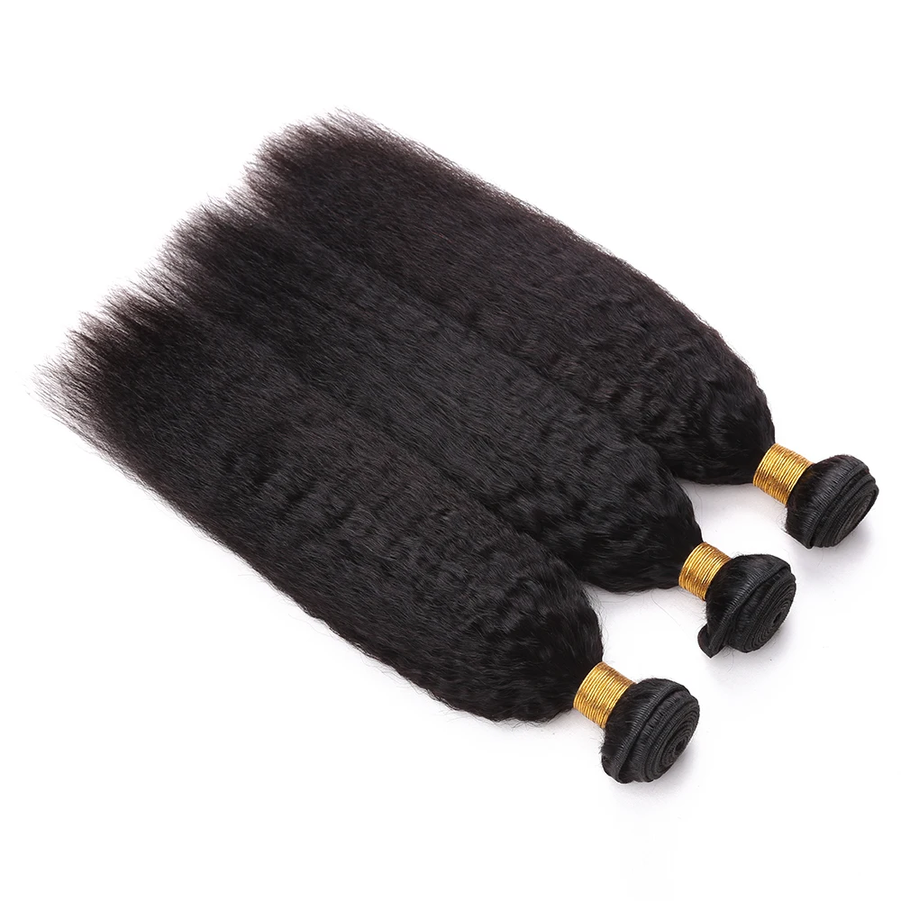 Hair Expo Mall Wholesale Chinese Kinky Straight Human Hair Extension Virgin 7A Hair