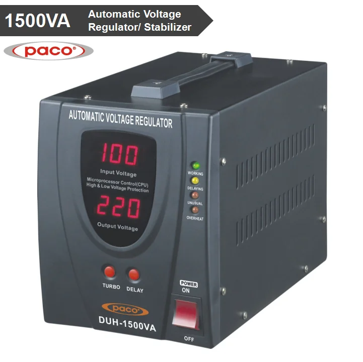 12v 1.5kva switching current regulator/1500va automotive voltage stabilizer for home 110V/220V