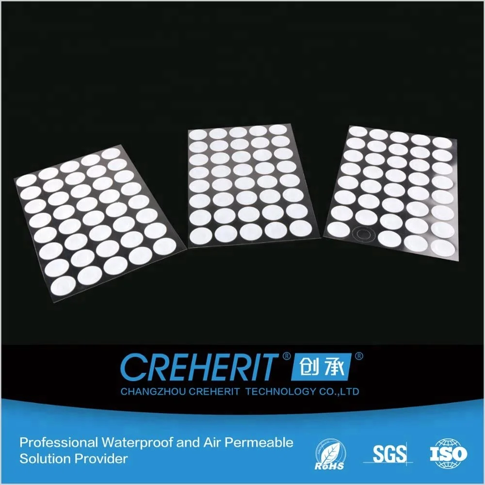 GPS Devices White Color Breathable Waterproof IP 67 ePTFE Acoustic Vents