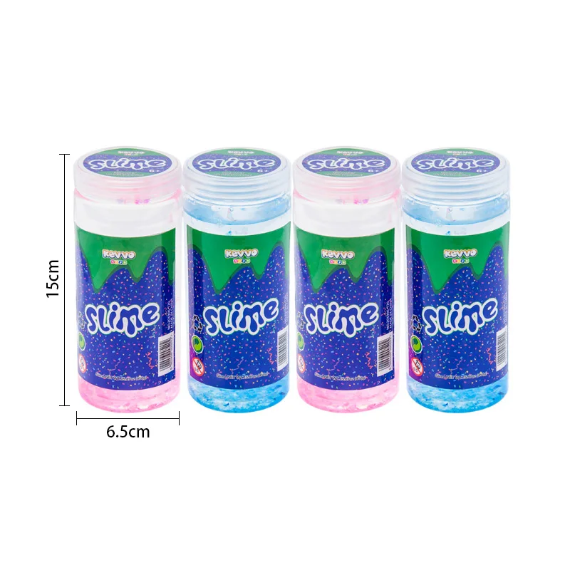 Glitter Crystal Kid Slime Toys Export To Korea And Japan Fashion Sequins Colorful Pudding Crystal Mud Slime Anti Stress Clay