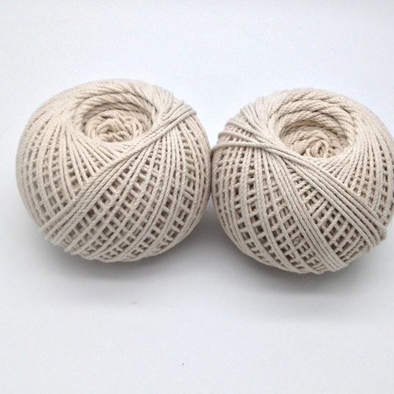 2mm Natural white cooking twine for  tying meat/making sausage/binding carb/oven/packing gift wholesale cotton rope