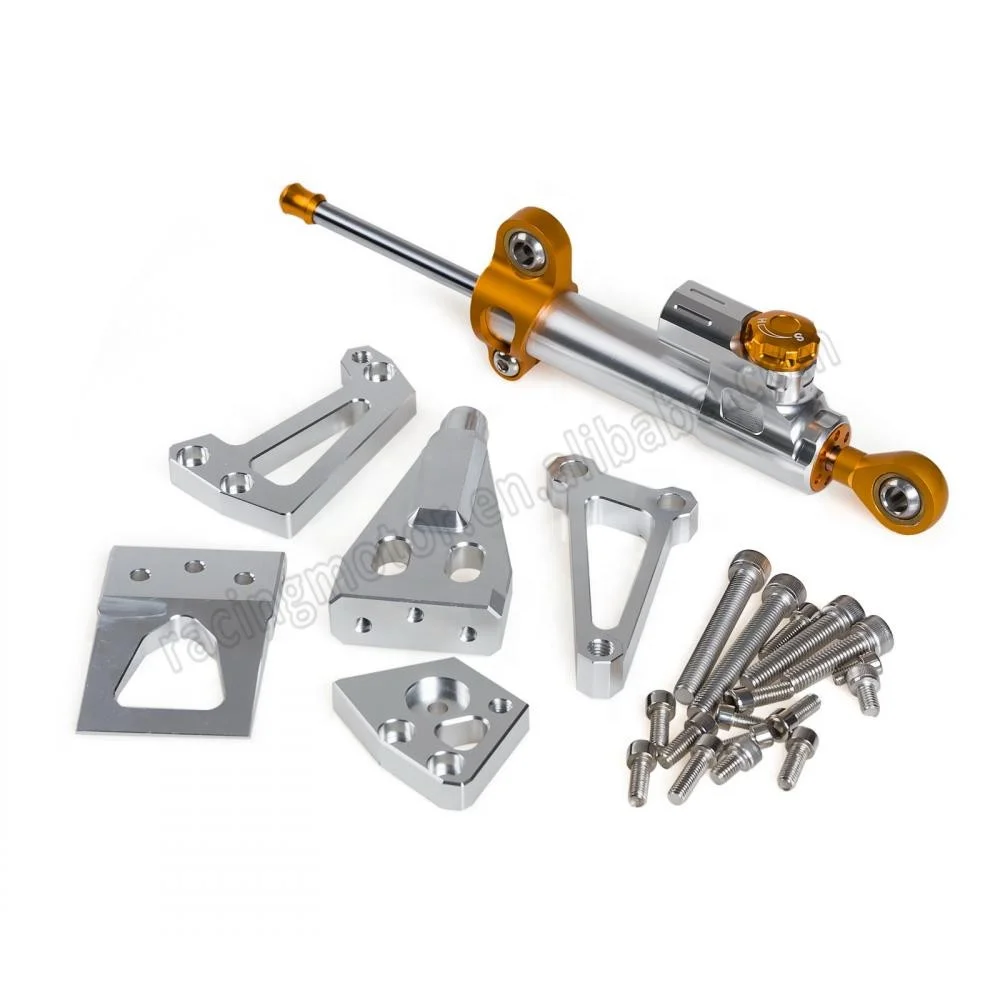 CNC Steering Damper & Bracket Mounting For Kawasaki Ninja 650R ER-6F/N 09-11