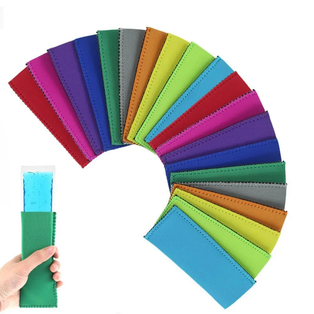 Blank Color Neoprene Ice-lolly Pop Holder Sleeve Icy Pole Holder Cooler