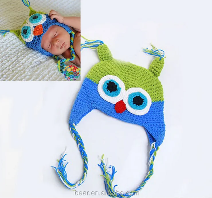 Crochet baby hat/little Owl hat/ Baby photo prop