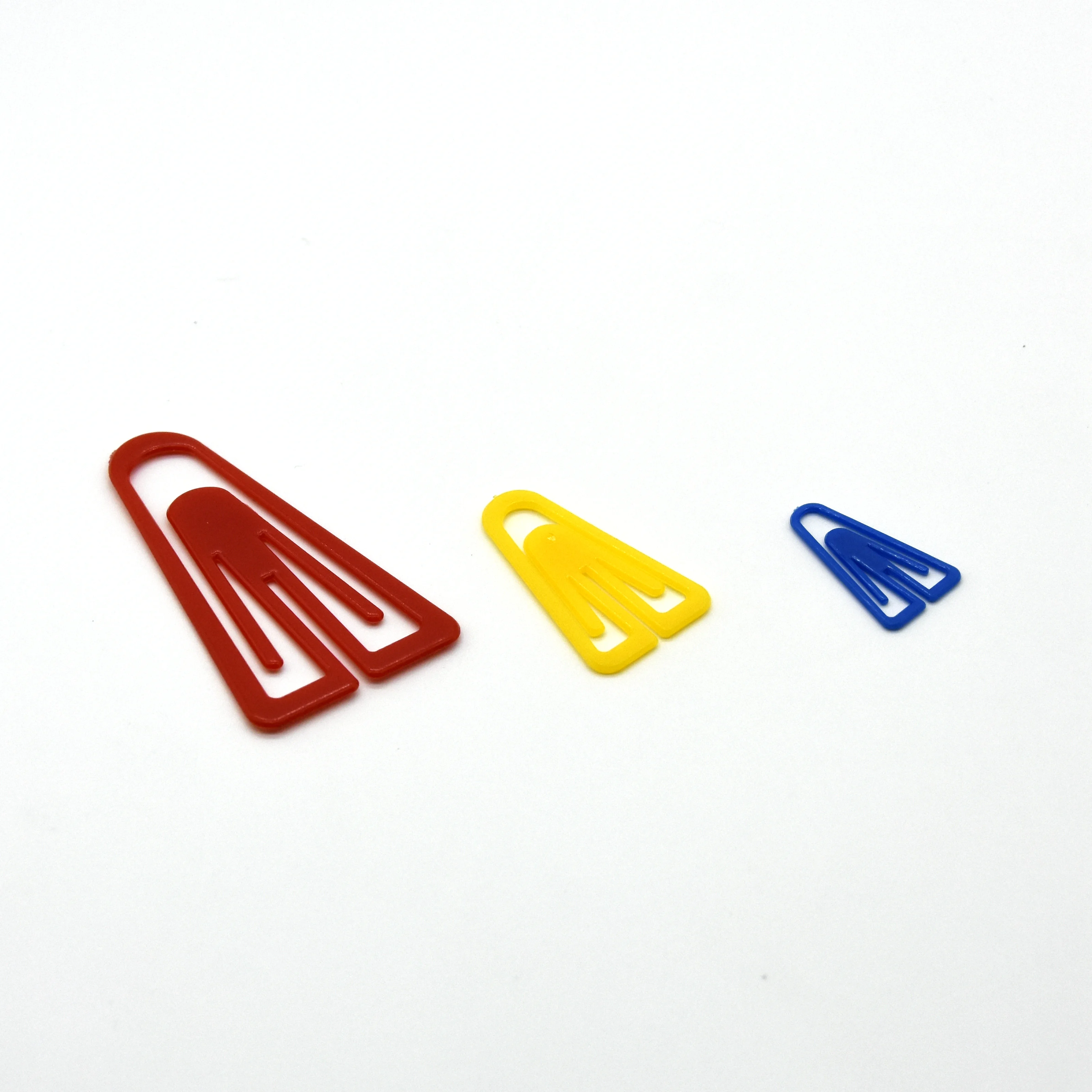 Office unique shaped plastic types of paper clips