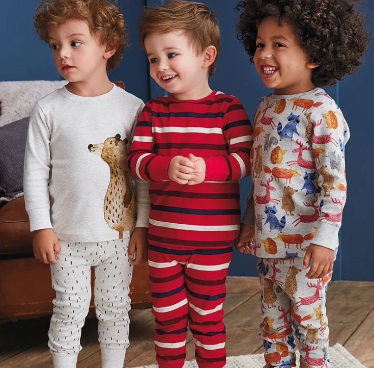 
American style quality pattern prints pajama for kids 
