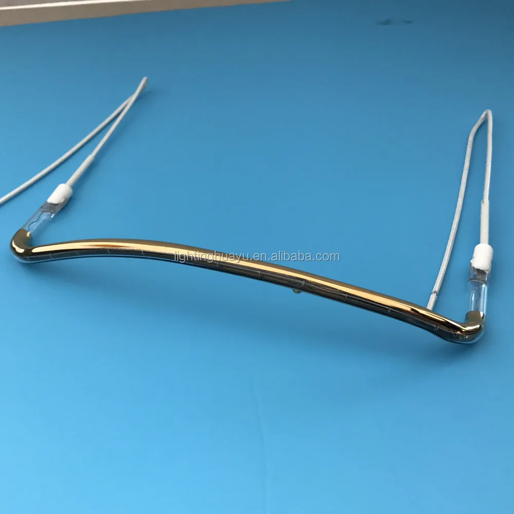 Quartz infrared halogen heating element lamp