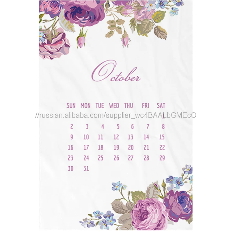 Индивидуальный дизайн одеяла фланель ежемесячно фото Milestone пледы