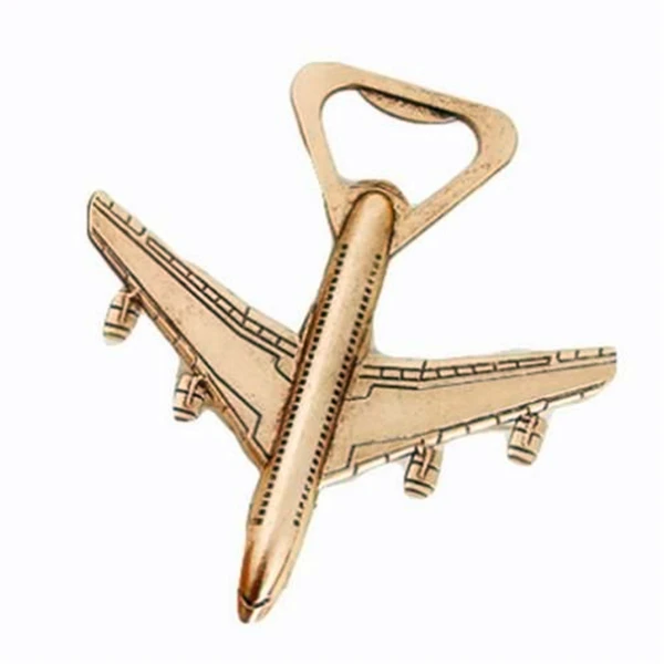 Wholesale  customized metal airplane bottle opener for promotion