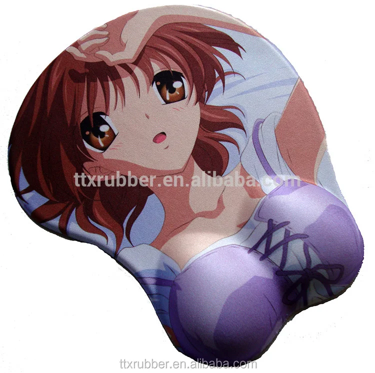 Alibaba Expres Дунгуань хит продаж 3D запястий гель большая грудь коврик для мыши