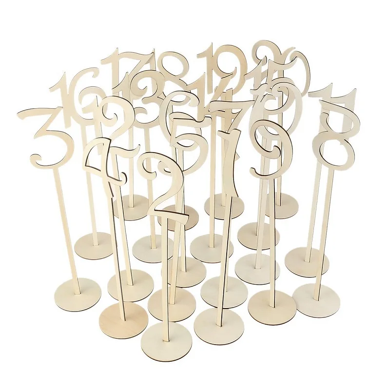 Best Products Wooden Wedding Table Numbers Perfect For Receptions Banquet Catering Restaurant