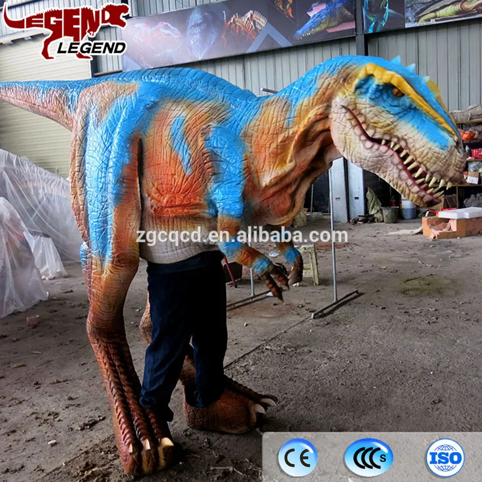 
High quality amusement park realistic dinosaur costume for sale 