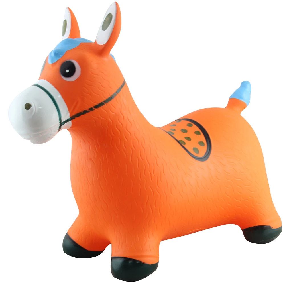 
PVC inflatable horse with color paint for kids 