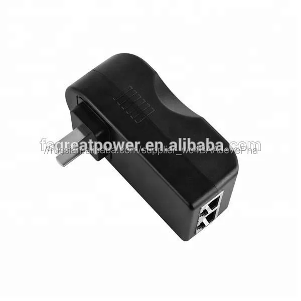 Активный Инжектор POE 48 В 15,4 Вт AC DC преобразователь настенное крепление RJ45 разъем Wifi адаптер POE коммутатор