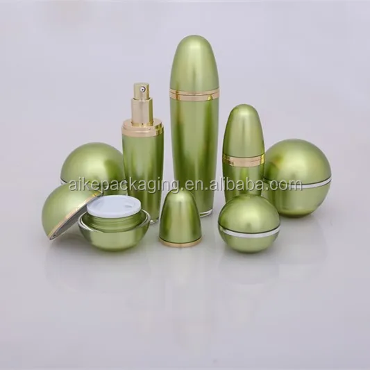 Hot Sale silver color 30ml 50ml ball shape plastic acrylic cream container cosmetic packaging jar