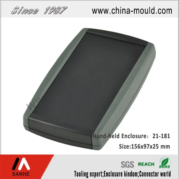 Plastic electronic hand-held enclosure